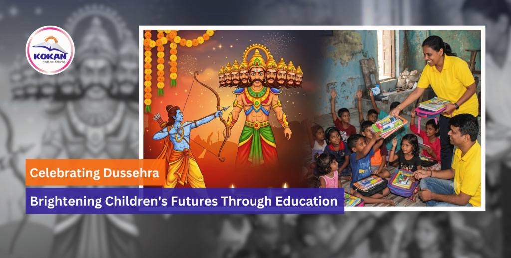 Dussehra, education program, child education, empower children, Kokan NGO India