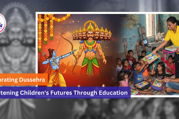 Dussehra, education program, child education, empower children, Kokan NGO India
