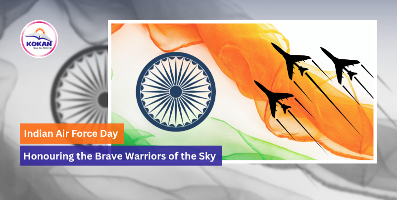 Indian Air Force Day, brave warriors, honour air force, sky guardians, Kokan NGO India